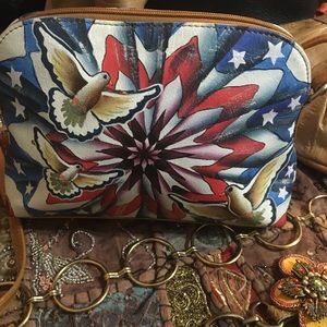 ⬇️$275 Hand painted Vtg Sharif Crossbody Festival